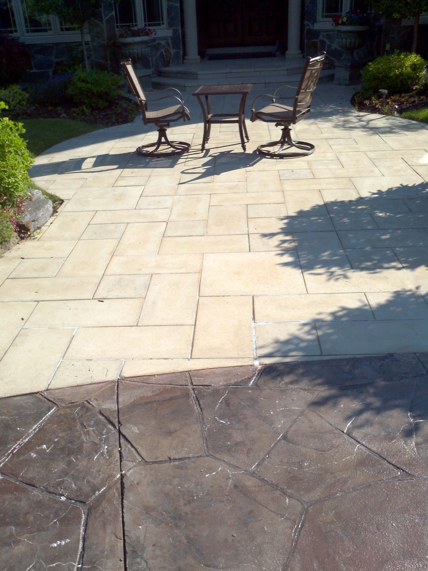 Stone patio